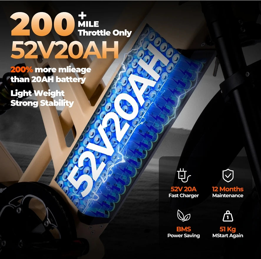 1000W Mountain Adult Electric Bicycle 48V20AH Off-Road Bike