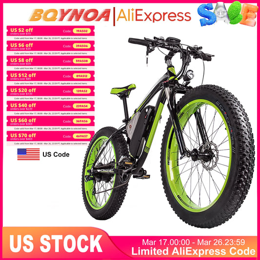 30MPH Mountain Ebike Bicycle For Adults 48V 1000W Power